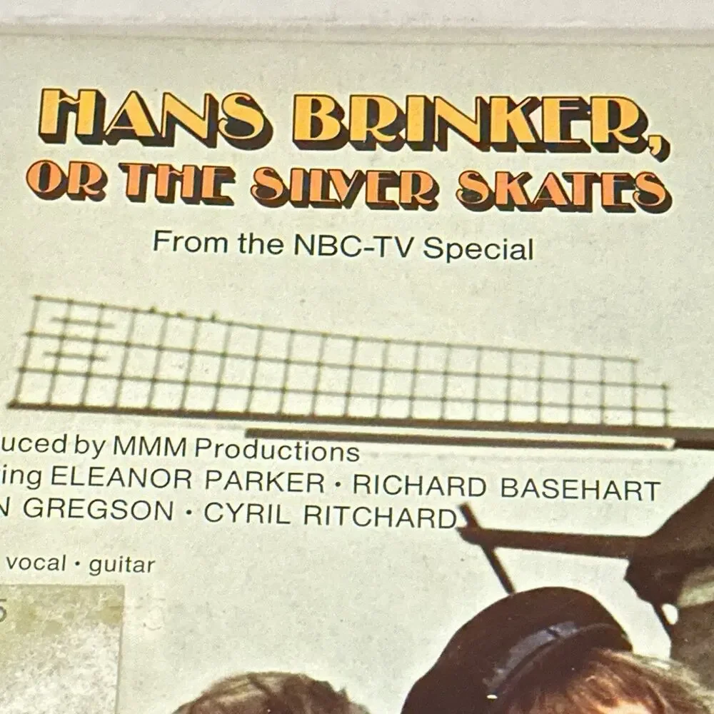Hans Brinker Silver Skates Songbook Sheet Music Hal Leonard 1968 Movie Rare